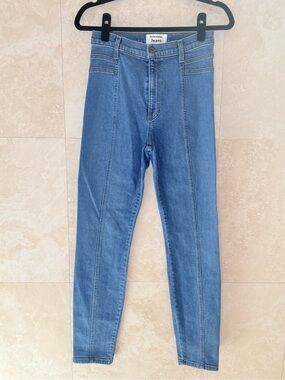 Reformation Light Wash High-Rise Straight Jeans Size 27